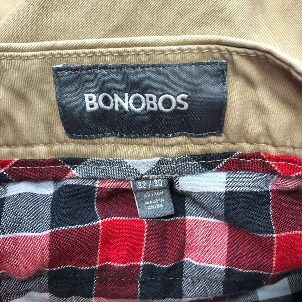 Bonobos Men Straight Leg Chino Pants Size 32x30 Flat Front B239 -21